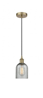 Caledonia - 1 Light - 5 inch - Antique Brass - Cord hung - Mini Pendant (3442|616-1P-AB-G257)