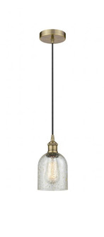 Caledonia - 1 Light - 5 inch - Antique Brass - Cord hung - Mini Pendant (3442|616-1P-AB-G259)