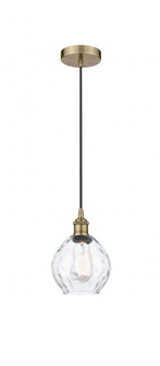 Waverly - 1 Light - 6 inch - Antique Brass - Cord hung - Mini Pendant (3442|616-1P-AB-G362)
