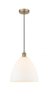 Bristol - 1 Light - 12 inch - Antique Brass - Cord hung - Mini Pendant (3442|616-1P-AB-GBD-121)