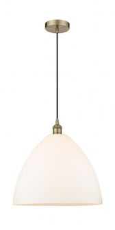Bristol - 1 Light - 16 inch - Antique Brass - Cord hung - Pendant (3442|616-1P-AB-GBD-161)