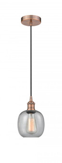 Belfast - 1 Light - 6 inch - Antique Copper - Cord hung - Mini Pendant (3442|616-1P-AC-G104-LED)