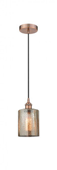Cobbleskill - 1 Light - 5 inch - Antique Copper - Cord hung - Mini Pendant (3442|616-1P-AC-G116)