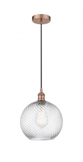 Athens Twisted Swirl Mini Pendant (3442|616-1P-AC-G1214-10)
