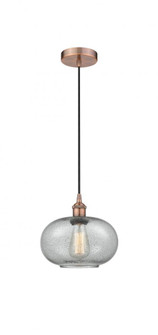 Gorham - 1 Light - 10 inch - Antique Copper - Cord hung - Mini Pendant (3442|616-1P-AC-G247-LED)