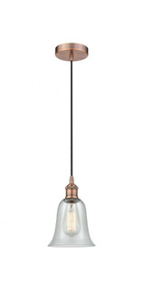 Hanover - 1 Light - 6 inch - Antique Copper - Cord hung - Mini Pendant (3442|616-1P-AC-G2812-LED)
