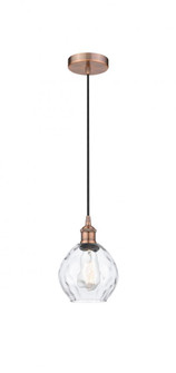 Waverly - 1 Light - 6 inch - Antique Copper - Cord hung - Mini Pendant (3442|616-1P-AC-G362)