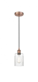 Hadley - 1 Light - 5 inch - Antique Copper - Cord hung - Mini Pendant (3442|616-1P-AC-G342-LED)
