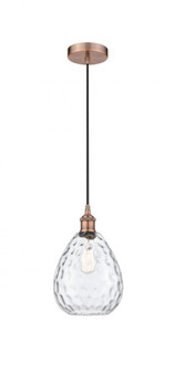 Waverly - 1 Light - 8 inch - Antique Copper - Cord hung - Mini Pendant (3442|616-1P-AC-G372)