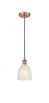 Brookfield - 1 Light - 6 inch - Antique Copper - Cord hung - Mini Pendant (3442|616-1P-AC-G441-LED)