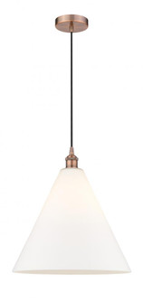 Berkshire - 1 Light - 16 inch - Antique Copper - Cord hung - Pendant (3442|616-1P-AC-GBC-161)