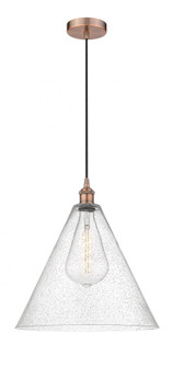 Berkshire - 1 Light - 16 inch - Antique Copper - Cord hung - Pendant (3442|616-1P-AC-GBC-164)
