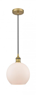 Athens - 1 Light - 8 inch - Brushed Brass - Cord hung - Mini Pendant (3442|616-1P-BB-G121-8-LED)