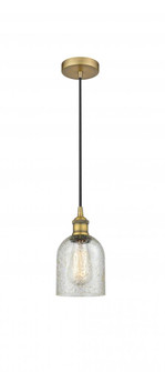 Caledonia - 1 Light - 5 inch - Brushed Brass - Cord hung - Mini Pendant (3442|616-1P-BB-G259)