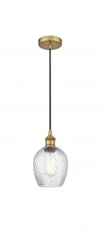 Salina - 1 Light - 6 inch - Brushed Brass - Cord hung - Mini Pendant (3442|616-1P-BB-G292-LED)