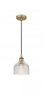 Dayton - 1 Light - 6 inch - Brushed Brass - Cord hung - Mini Pendant (3442|616-1P-BB-G412-LED)