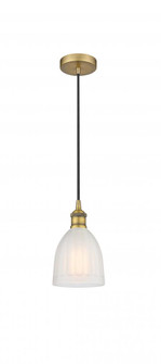 Brookfield - 1 Light - 6 inch - Brushed Brass - Cord hung - Mini Pendant (3442|616-1P-BB-G441-LED)