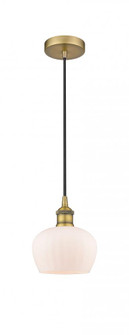 Fenton - 1 Light - 7 inch - Brushed Brass - Cord hung - Mini Pendant (3442|616-1P-BB-G91)