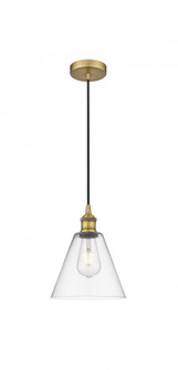 Berkshire - 1 Light - 8 inch - Brushed Brass - Cord hung - Mini Pendant (3442|616-1P-BB-GBC-82-LED)