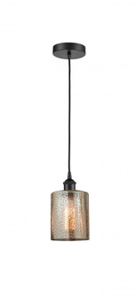 Cobbleskill - 1 Light - 5 inch - Matte Black - Cord hung - Mini Pendant (3442|616-1P-BK-G116)