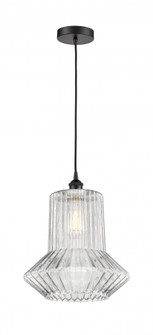 Springwater - 1 Light - 12 inch - Matte Black - Cord hung - Mini Pendant (3442|616-1P-BK-G212)