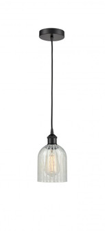 Caledonia - 1 Light - 5 inch - Matte Black - Cord hung - Mini Pendant (3442|616-1P-BK-G2511-LED)