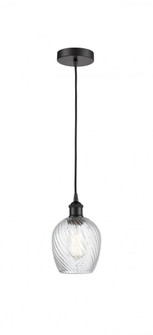 Salina - 1 Light - 6 inch - Matte Black - Cord hung - Mini Pendant (3442|616-1P-BK-G292-LED)