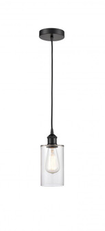 Clymer - 1 Light - 4 inch - Matte Black - Cord hung - Mini Pendant (3442|616-1P-BK-G802)