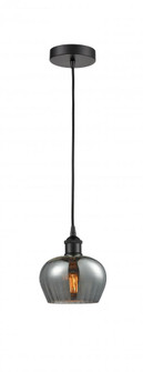 Fenton - 1 Light - 7 inch - Matte Black - Cord hung - Mini Pendant (3442|616-1P-BK-G93-LED)