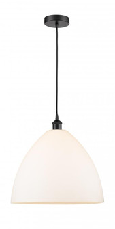 Bristol - 1 Light - 16 inch - Matte Black - Cord hung - Pendant (3442|616-1P-BK-GBD-161)