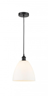 Bristol - 1 Light - 9 inch - Matte Black - Cord hung - Mini Pendant (3442|616-1P-BK-GBD-91)