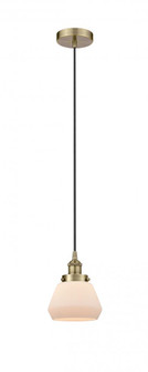Fulton - 1 Light - 7 inch - Antique Brass - Cord hung - Mini Pendant (3442|616-1PH-AB-G171-LED)