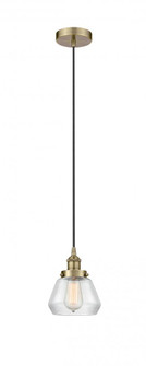 Fulton - 1 Light - 7 inch - Antique Brass - Cord hung - Mini Pendant (3442|616-1PH-AB-G172-LED)