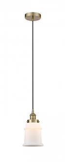Canton - 1 Light - 6 inch - Antique Brass - Cord hung - Mini Pendant (3442|616-1PH-AB-G181-LED)