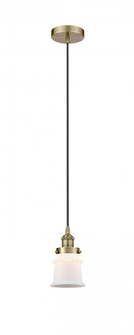 Canton - 1 Light - 5 inch - Antique Brass - Cord hung - Mini Pendant (3442|616-1PH-AB-G181S-LED)