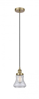 Bellmont - 1 Light - 6 inch - Antique Brass - Cord hung - Mini Pendant (3442|616-1PH-AB-G194-LED)