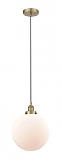 Beacon - 1 Light - 12 inch - Antique Brass - Cord hung - Mini Pendant (3442|616-1PH-AB-G201-12)