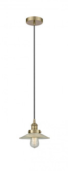 Halophane - 1 Light - 9 inch - Antique Brass - Cord hung - Mini Pendant (3442|616-1PH-AB-G2-LED)