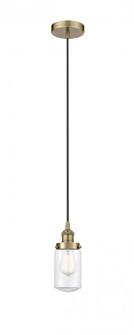 Dover - 1 Light - 5 inch - Antique Brass - Cord hung - Mini Pendant (3442|616-1PH-AB-G312-LED)