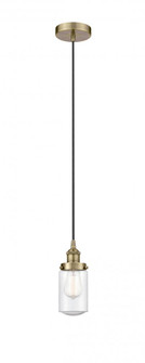 Dover - 1 Light - 5 inch - Antique Brass - Cord hung - Mini Pendant (3442|616-1PH-AB-G314-LED)