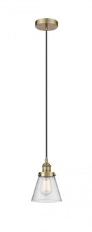 Cone - 1 Light - 6 inch - Antique Brass - Cord hung - Mini Pendant (3442|616-1PH-AB-G64-LED)