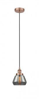 Fulton - 1 Light - 7 inch - Antique Copper - Cord hung - Mini Pendant (3442|616-1PH-AC-G173)