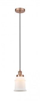 Canton - 1 Light - 6 inch - Antique Copper - Cord hung - Mini Pendant (3442|616-1PH-AC-G181-LED)