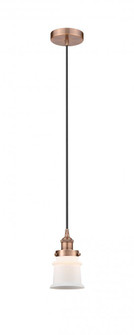 Canton - 1 Light - 5 inch - Antique Copper - Cord hung - Mini Pendant (3442|616-1PH-AC-G181S-LED)
