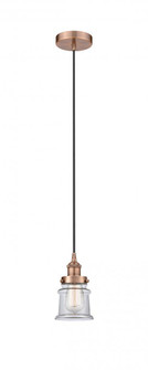 Canton - 1 Light - 5 inch - Antique Copper - Cord hung - Mini Pendant (3442|616-1PH-AC-G182S-LED)