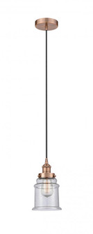 Canton - 1 Light - 6 inch - Antique Copper - Cord hung - Mini Pendant (3442|616-1PH-AC-G184-LED)