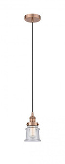 Canton - 1 Light - 5 inch - Antique Copper - Cord hung - Mini Pendant (3442|616-1PH-AC-G184S-LED)