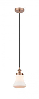Bellmont - 1 Light - 6 inch - Antique Copper - Cord hung - Mini Pendant (3442|616-1PH-AC-G191-LED)