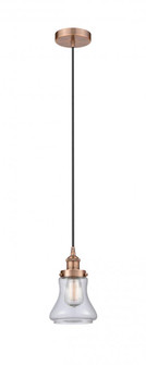 Bellmont - 1 Light - 6 inch - Antique Copper - Cord hung - Mini Pendant (3442|616-1PH-AC-G192-LED)