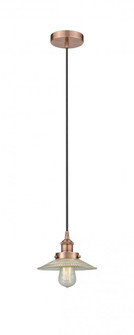Halophane - 1 Light - 9 inch - Antique Copper - Cord hung - Mini Pendant (3442|616-1PH-AC-G2)